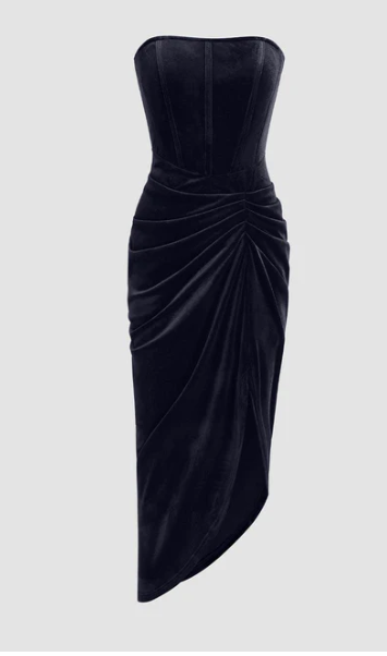 Elegant Burgundy Strapless Party Dress Bodycon Satin Short Evening Gowns Sexy Birthday Dresses ED03209