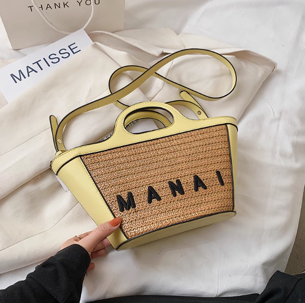 Hand-held rattan crossbody bag ED0320
