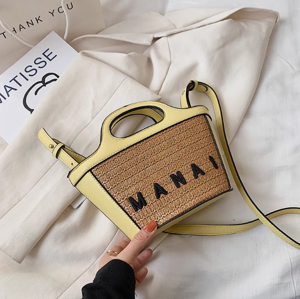 Hand-held rattan crossbody bag ED0320