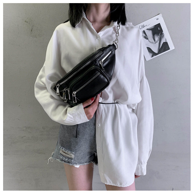 All-match mini chain messenger bag chest bag waist bag ED0323