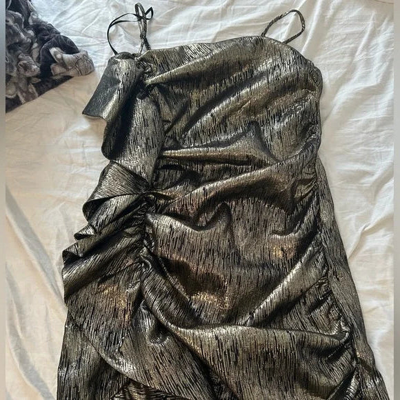 Fashion Black Gold Strapless Bodycon Short Party BirthdayDresses Sexy Homecoming Dresses