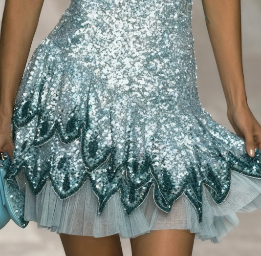 Gorgeous Blue Spaghetti Straps Sheath Sequins Short Evening Dress Party Dress ED03241