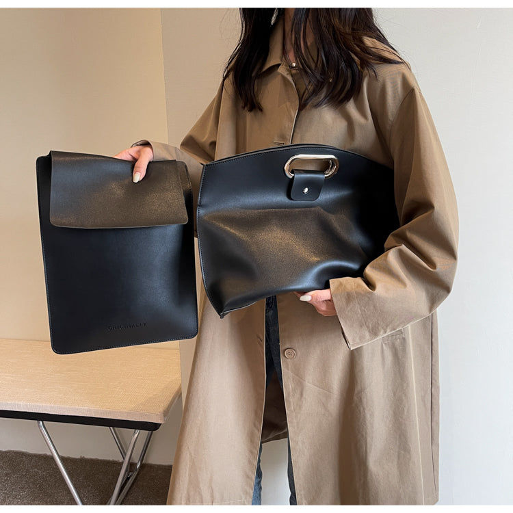 Simple large capacity commuter briefcase ED0337