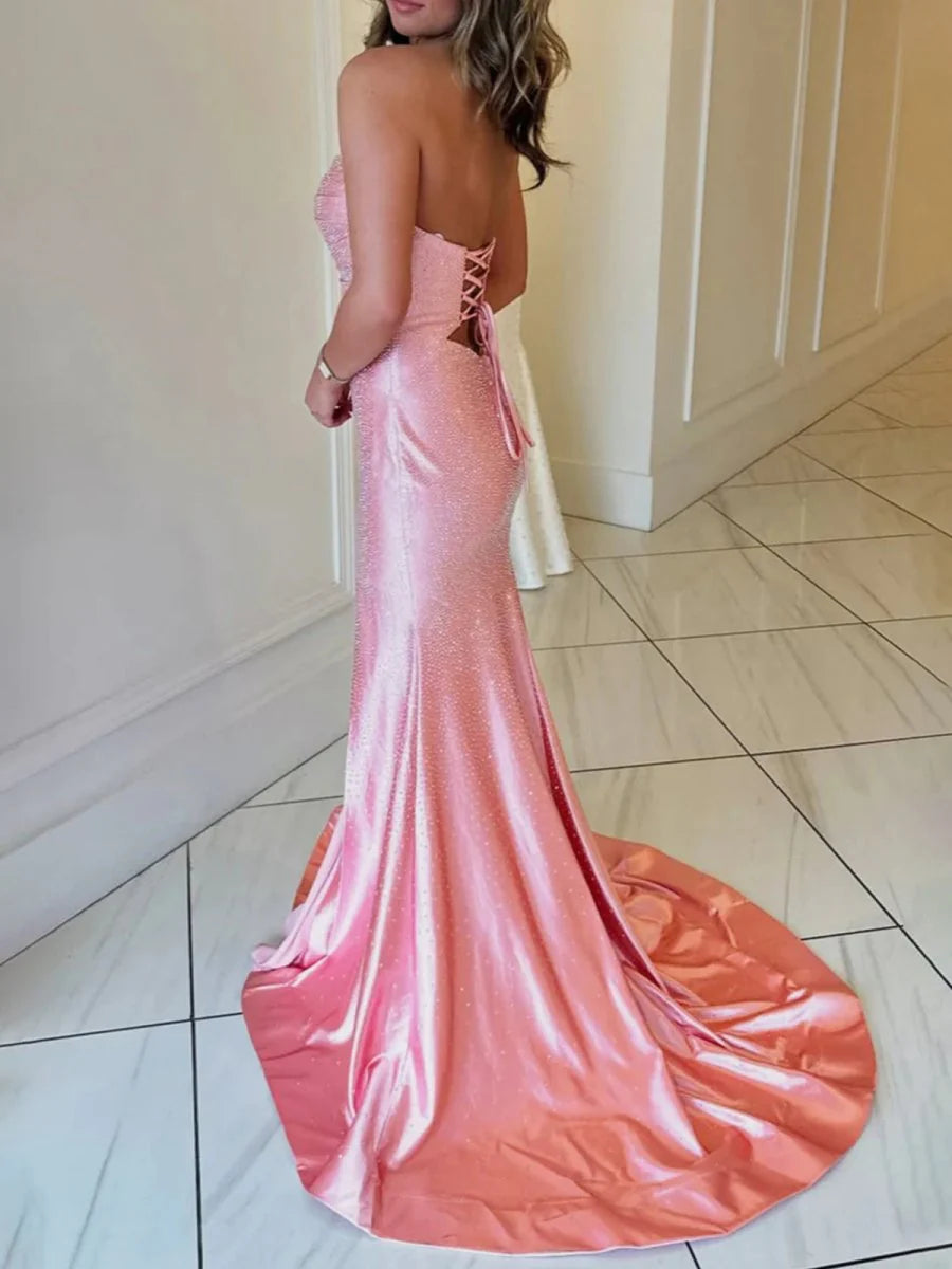Wunderschönes dunkelolivgrünes herzförmiger Ausschnitt A-Linie Satin Tüll Kurzes Ballkleid Homecoming-Kleid ED02575