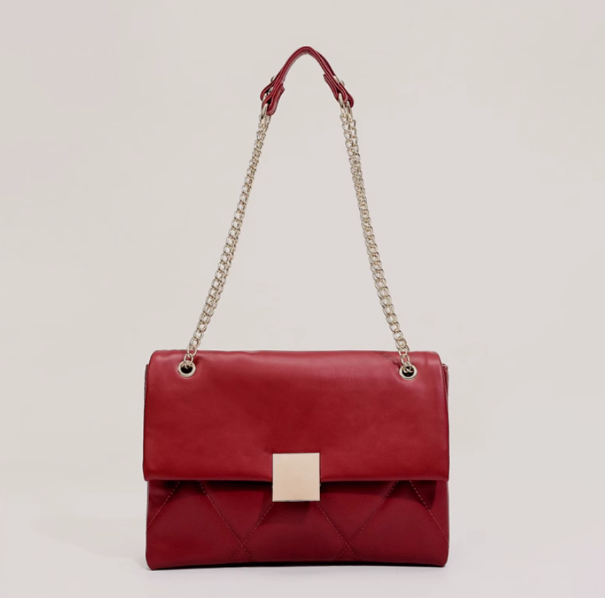 Red niche chain shoulder crossbody bag ED0347