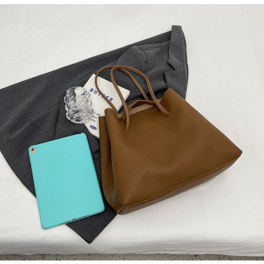 Large capacity versatile handbag shoulder bag commuter tote bag ED0348