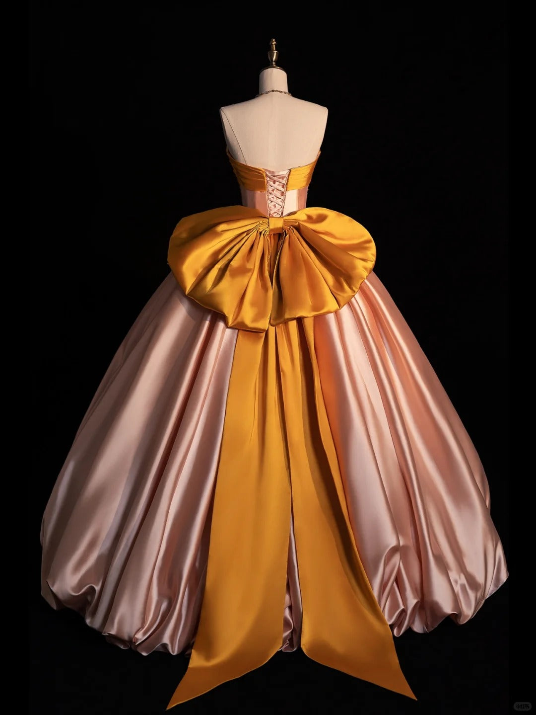 Superbe robe de soirée longue en satin fuchsia, style sirène, sans bretelles, ED02613