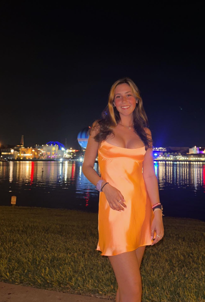 Simple Spaghetti Straps Orange 8th Grade Homecoming Dress Sweet Birthday Outfit Fashion Cocktail Dress ED03559