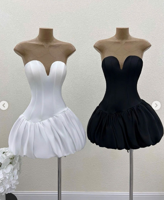 Wunderschönes dunkelolivgrünes herzförmiger Ausschnitt A-Linie Satin Tüll Kurzes Ballkleid Homecoming-Kleid ED02575