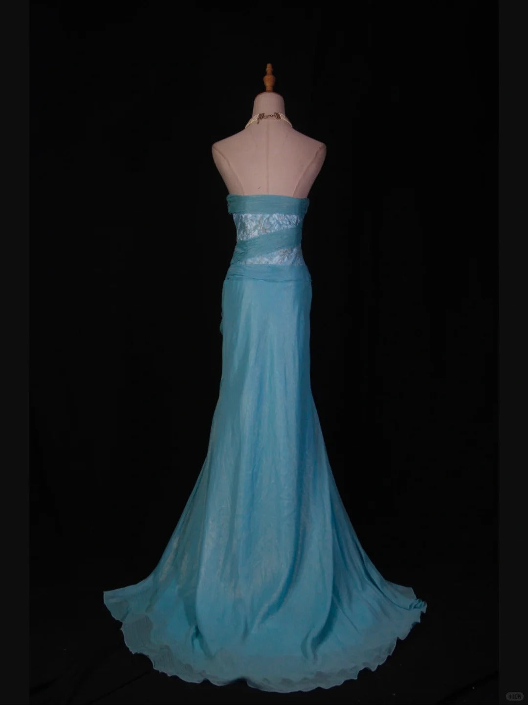 Superbe robe de soirée longue en satin fuchsia, style sirène, sans bretelles, ED02613