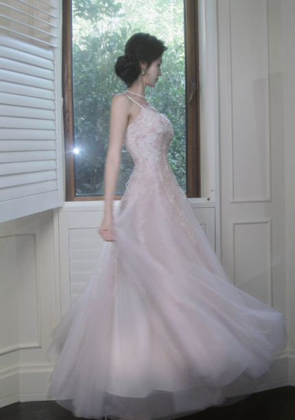 Superbe robe de soirée longue en satin fuchsia, style sirène, sans bretelles, ED02613