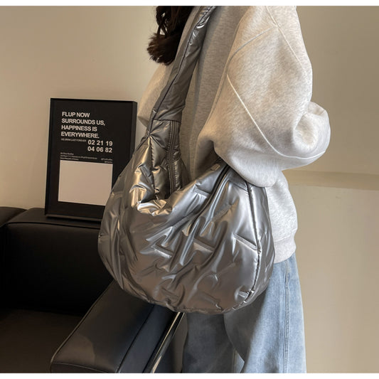 Large capacity down shoulder saddle bag commuter messenger bag ED0375