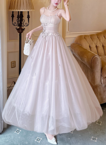 Superbe robe de soirée longue en satin fuchsia, style sirène, sans bretelles, ED02613
