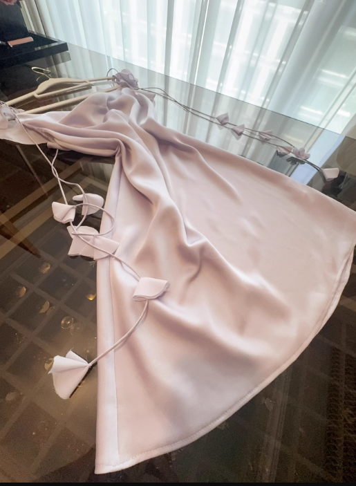 Superbe robe de soirée longue en satin fuchsia, style sirène, sans bretelles, ED02613