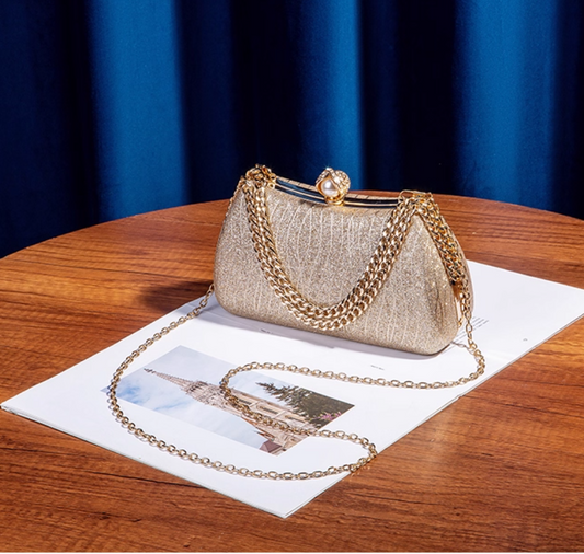 Elegant Gold Mother of the Bride Bag Sparkly Gala Clutch Bag ED03931