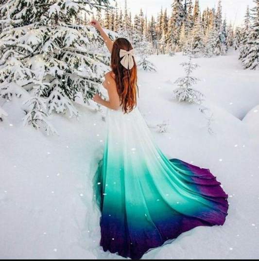 Elegant Sweetheart Neck Lace Applique Chiffon Long Prom Dress White Formal Evening Dress ED04118