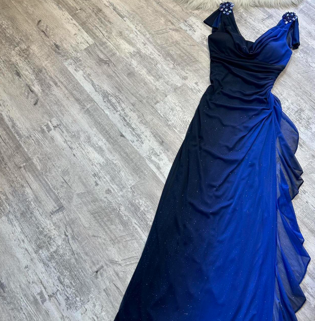 Superbe robe de soirée longue en satin fuchsia, style sirène, sans bretelles, ED02613