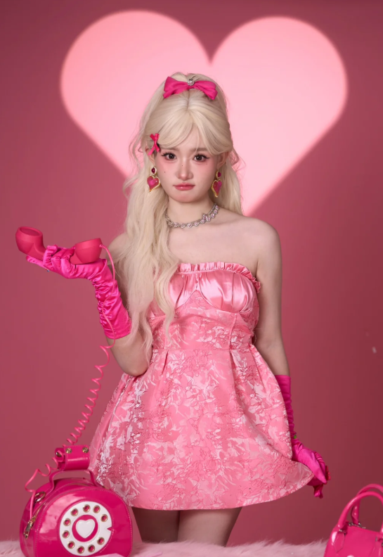 Cute Strapless Sheath Short Prom Dresses Pink Homecoming Dresses Birthday Dresses ED04294