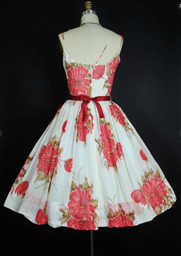 Strapless A-Line Short Prom Dresses Floral Birthday Dresses, Homecoming Dresses ED04345