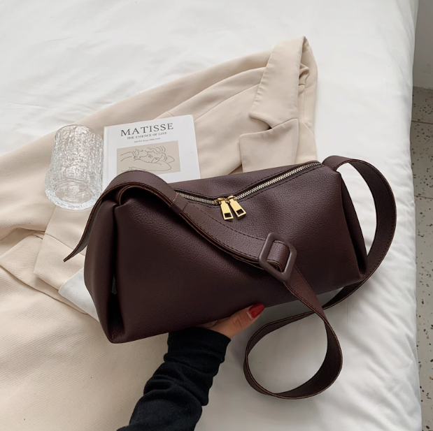 Niche retro versatile trapezoidal shoulder bag ED0434