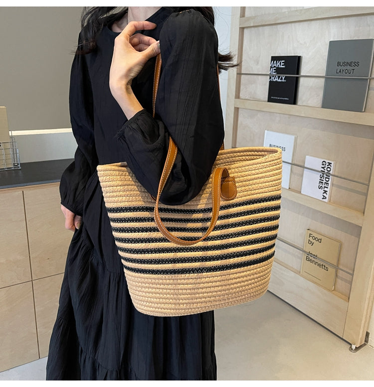 All-match woven shoulder bag ED0437
