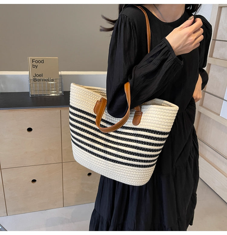 All-match woven shoulder bag ED0437