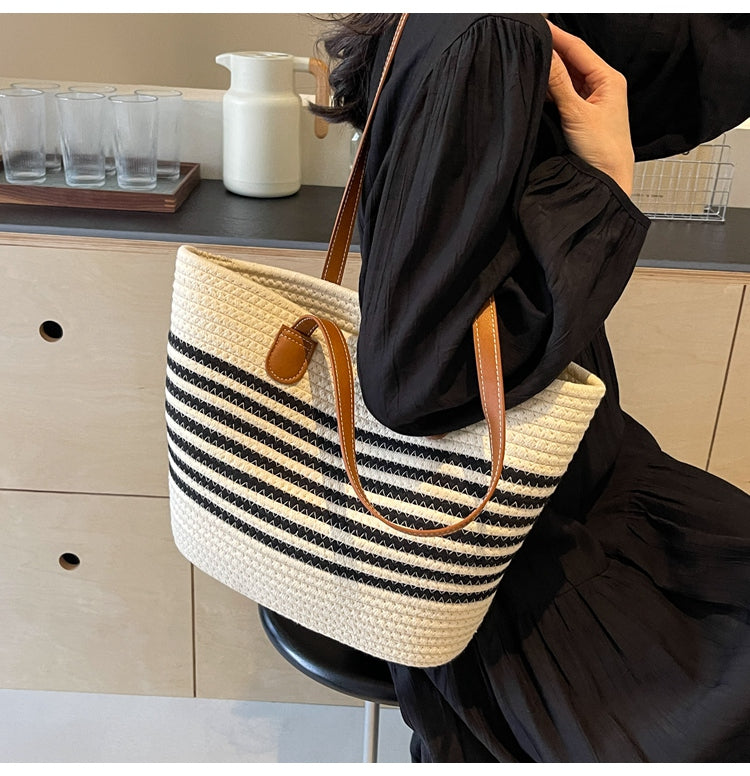 All-match woven shoulder bag ED0437