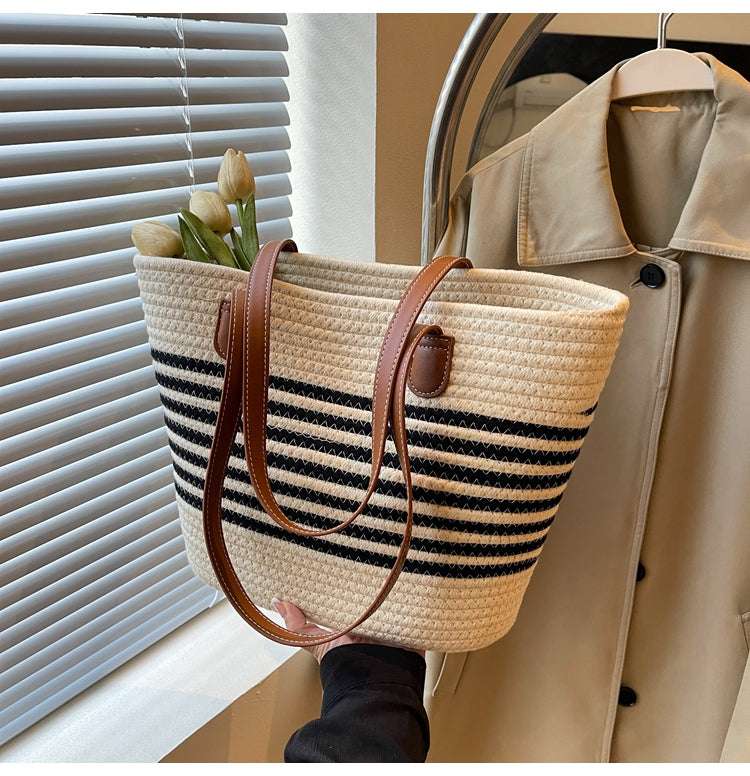 All-match woven shoulder bag ED0437
