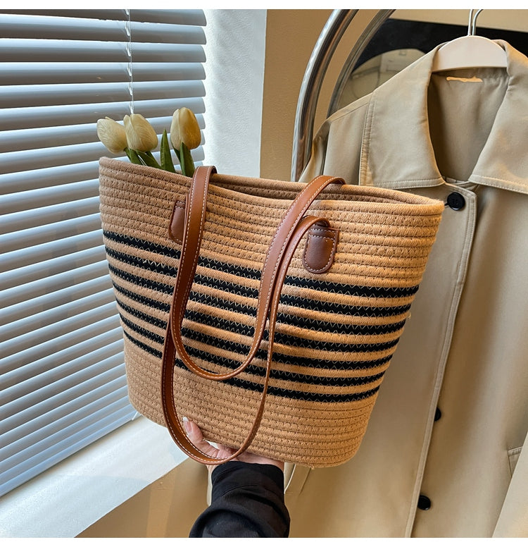 All-match woven shoulder bag ED0437