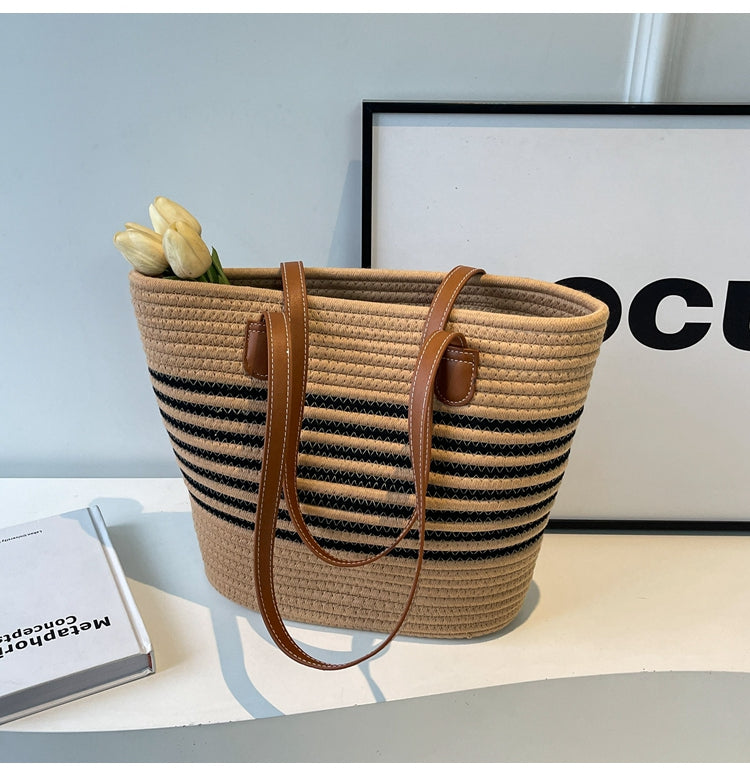 All-match woven shoulder bag ED0437