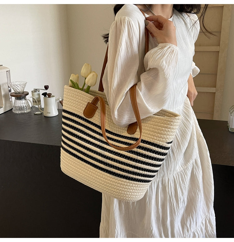 All-match woven shoulder bag ED0437