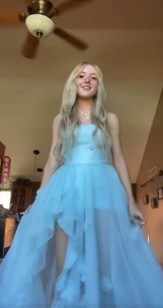 Superbe robe de soirée longue en satin fuchsia, style sirène, sans bretelles, ED02613