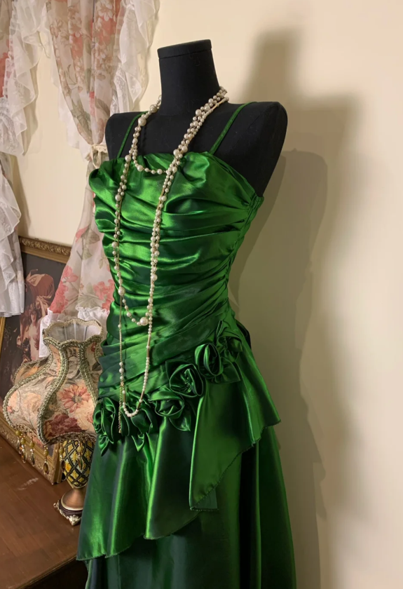 Superbe robe de soirée longue en satin fuchsia, style sirène, sans bretelles, ED02613