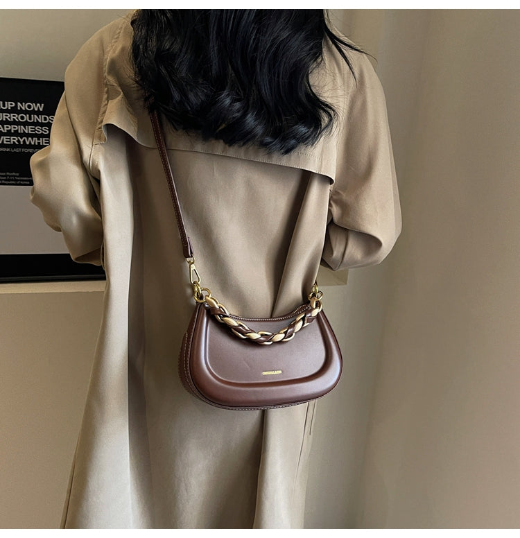 Retro versatile hand chain shoulder saddle bag messenger bag ED0443