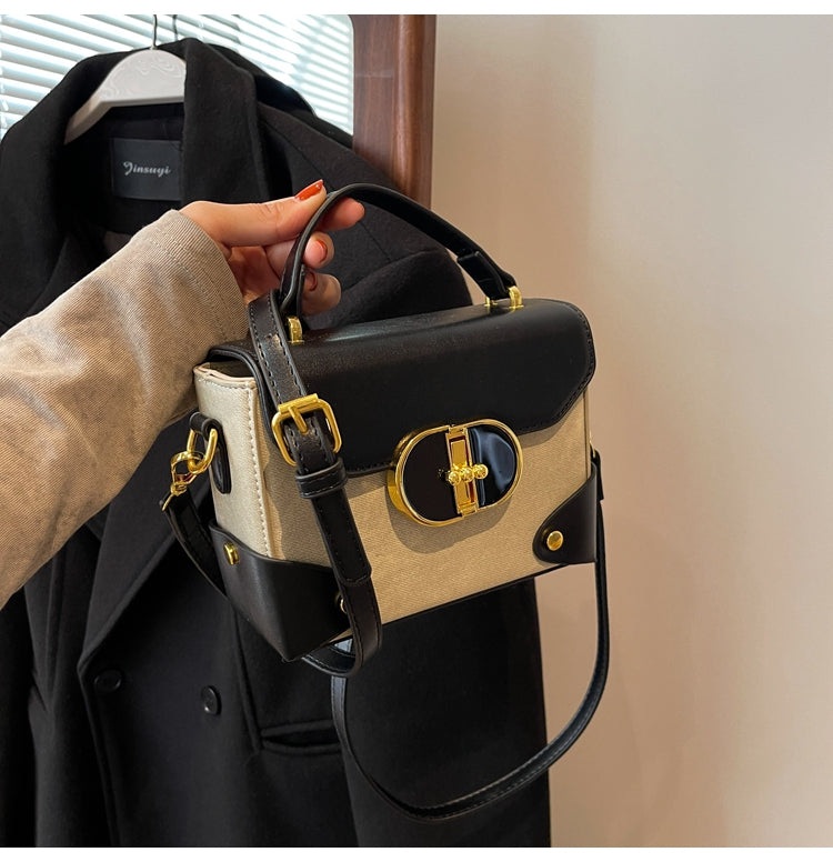 High-end contrast color crossbody bag ED0444