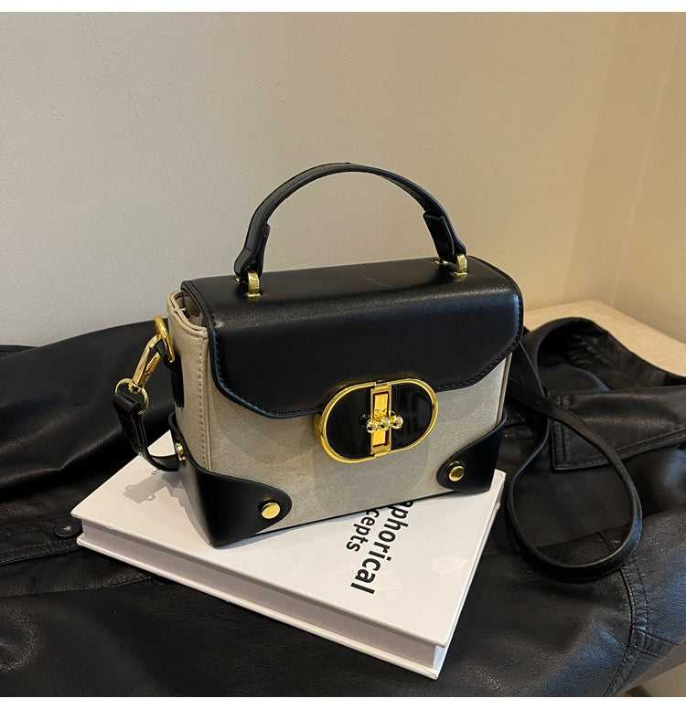 High-end contrast color crossbody bag ED0444