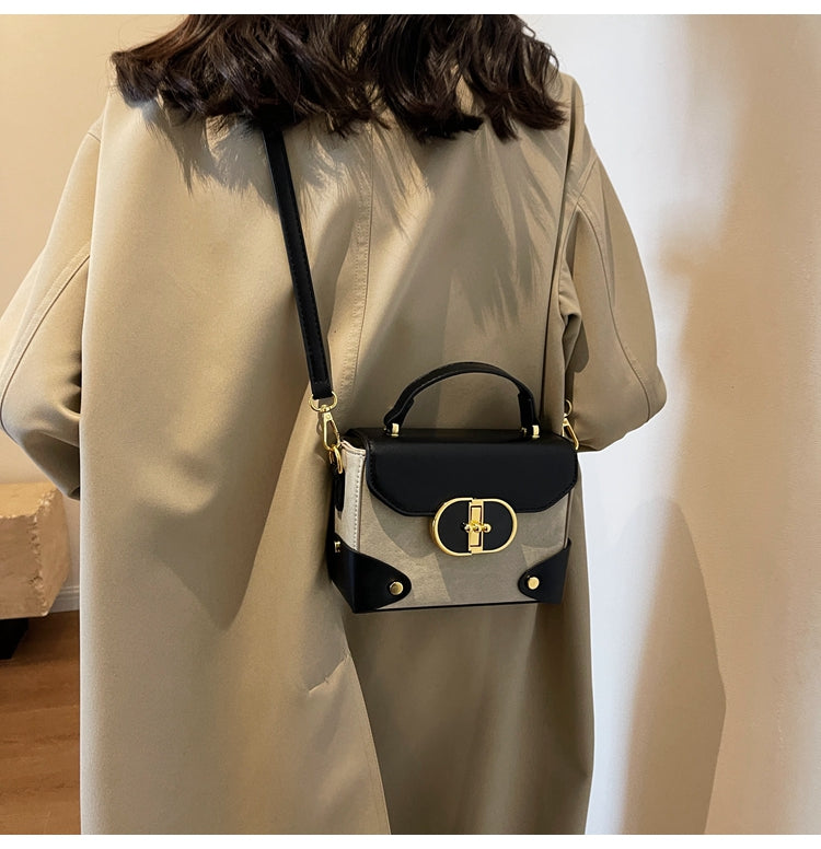 High-end contrast color crossbody bag ED0444