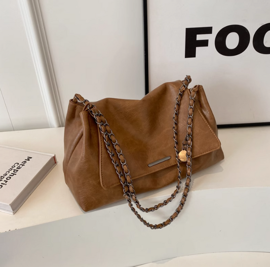Large capacity retro versatile chain shoulder bag ED0445