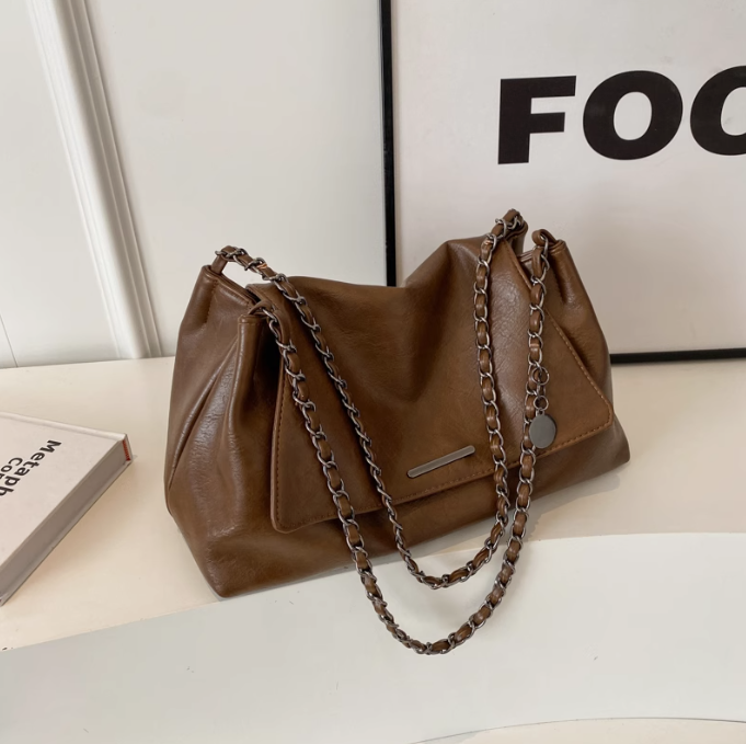 Large capacity retro versatile chain shoulder bag ED0445