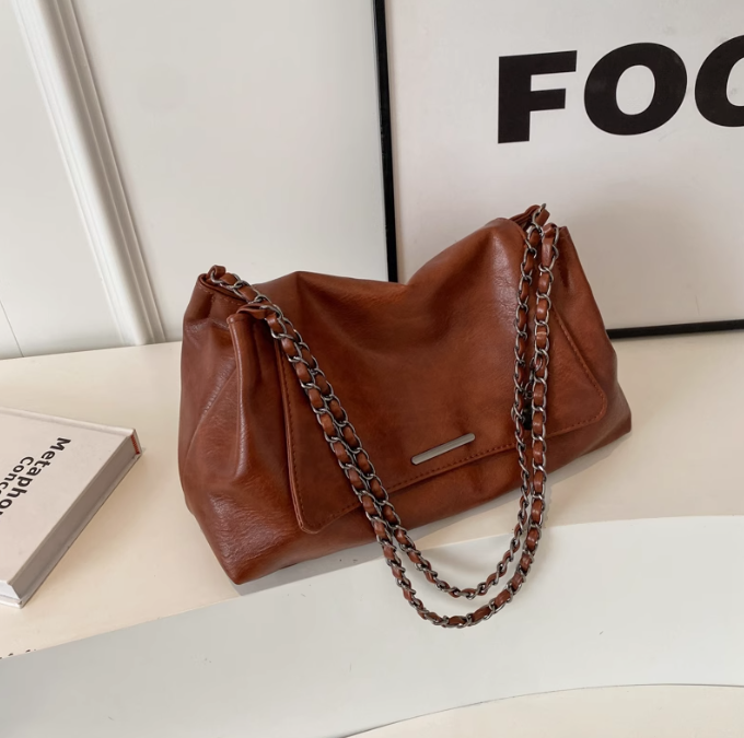 Large capacity retro versatile chain shoulder bag ED0445