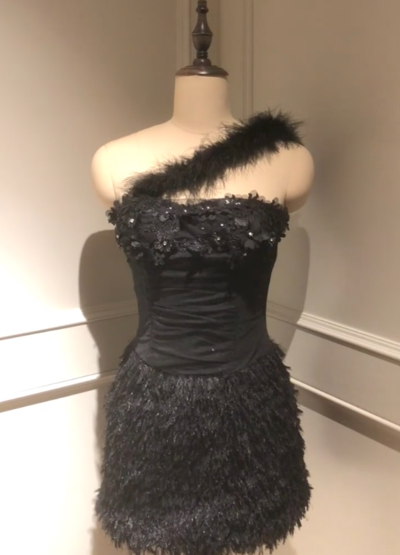 Gorgeous One Shoulder Sheath Homecoming Dresses Tulle Applique Short Prom Dresses Black Birthday Dresses ED04620