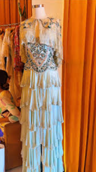 Chic Spaghetti Strap Sheath Long Prom Dresses Chiffon Beaded Applique Long Formal Dresses ED04744