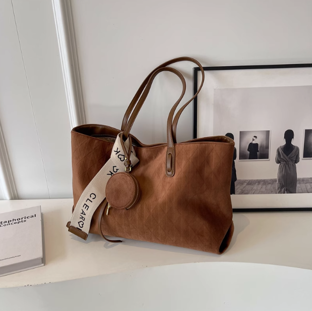 Sac fourre-tout polyvalent rétro grande capacité pour les déplacements quotidiens ED0495