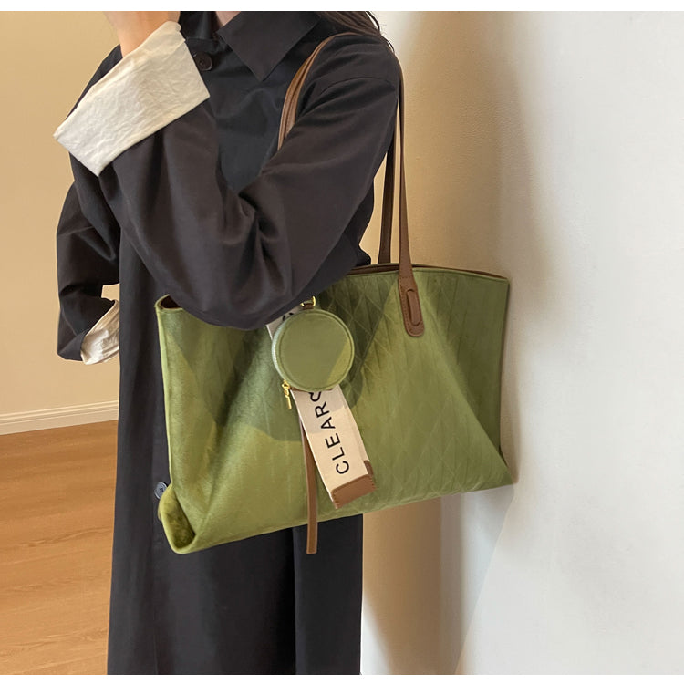 Sac fourre-tout polyvalent rétro grande capacité pour les déplacements quotidiens ED0495