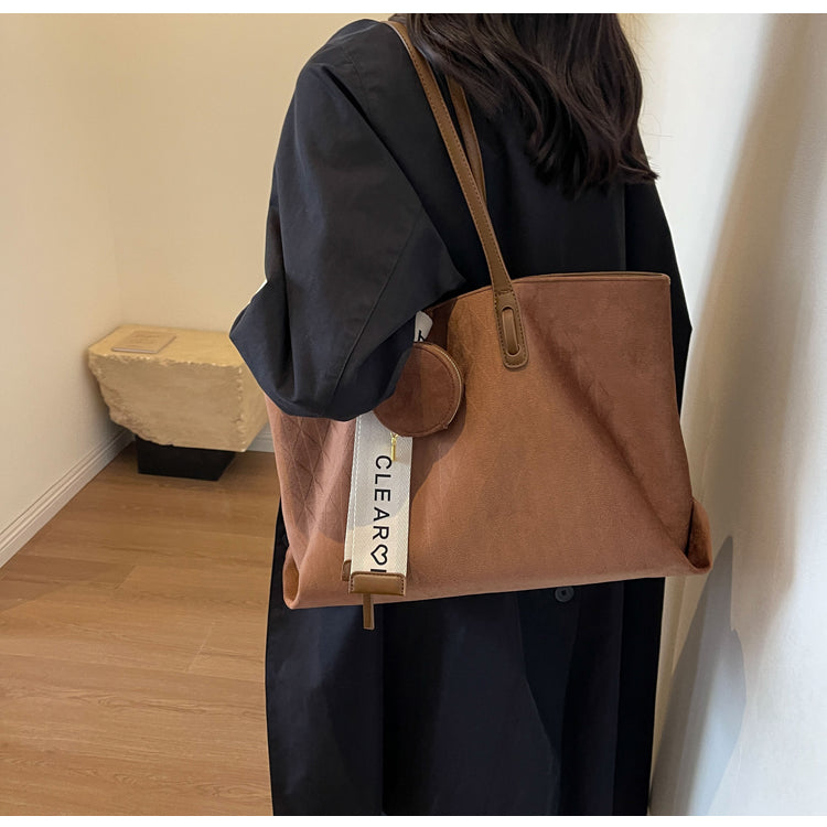 Sac fourre-tout polyvalent rétro grande capacité pour les déplacements quotidiens ED0495