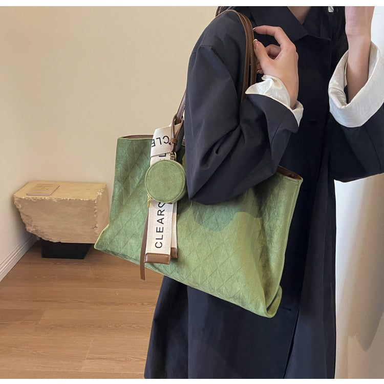 Sac fourre-tout polyvalent rétro grande capacité pour les déplacements quotidiens ED0495