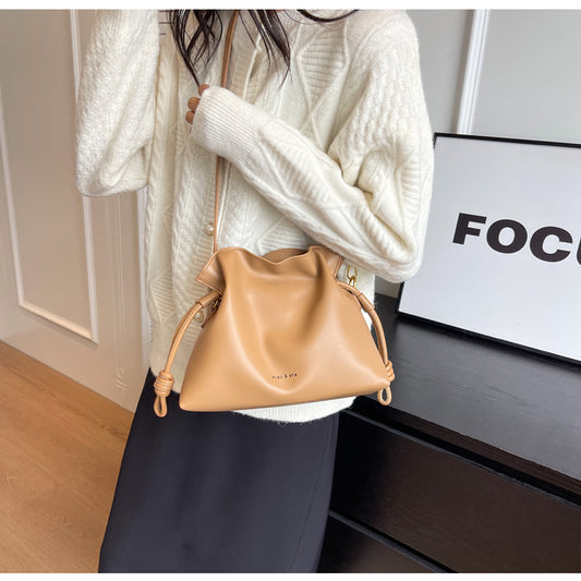 Versatile Cloud Drawstring Bucket Bag Single Shoulder Crossbody Bag ED0496