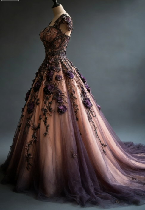 Princess Sweetheart A-Line Long Prom Dresses Sleeveless Birthday Dresses Applique Tulle Quinceanera Dresses ED05085