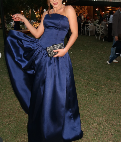 Robes d'anniversaire élégantes bleu dégradé, col en V, paillettes, mousseline, fourreau, robes de bal, robes de soirée ED04456