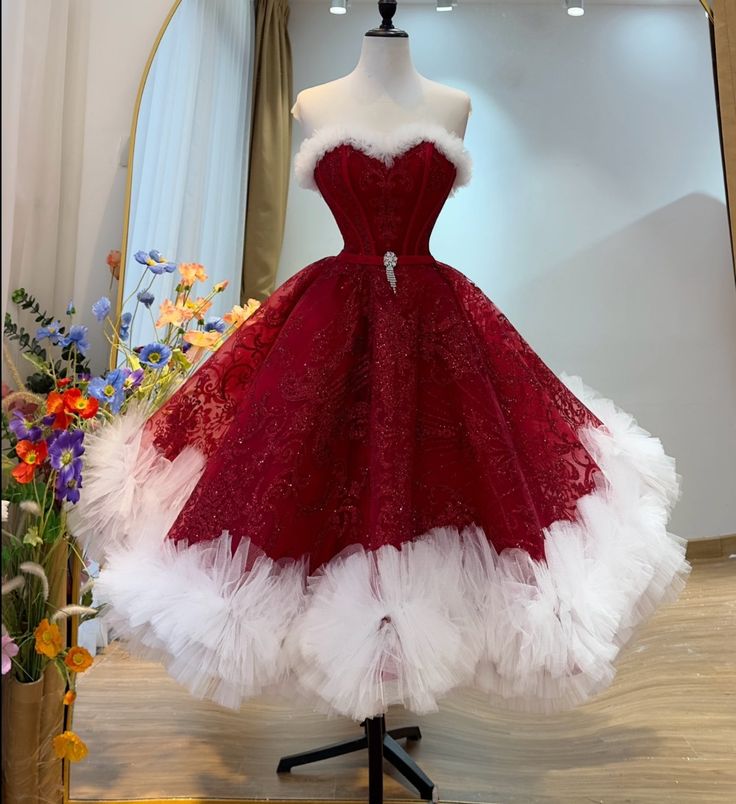 Sweet A-line Burgundy Prom Dresses Velvet Burgundy Christmas Dresses E EvaFashionDress Sweet A-line Burgundy Prom Dresses Velvet Burgundy Christmas Dresses E EvaFashionDress